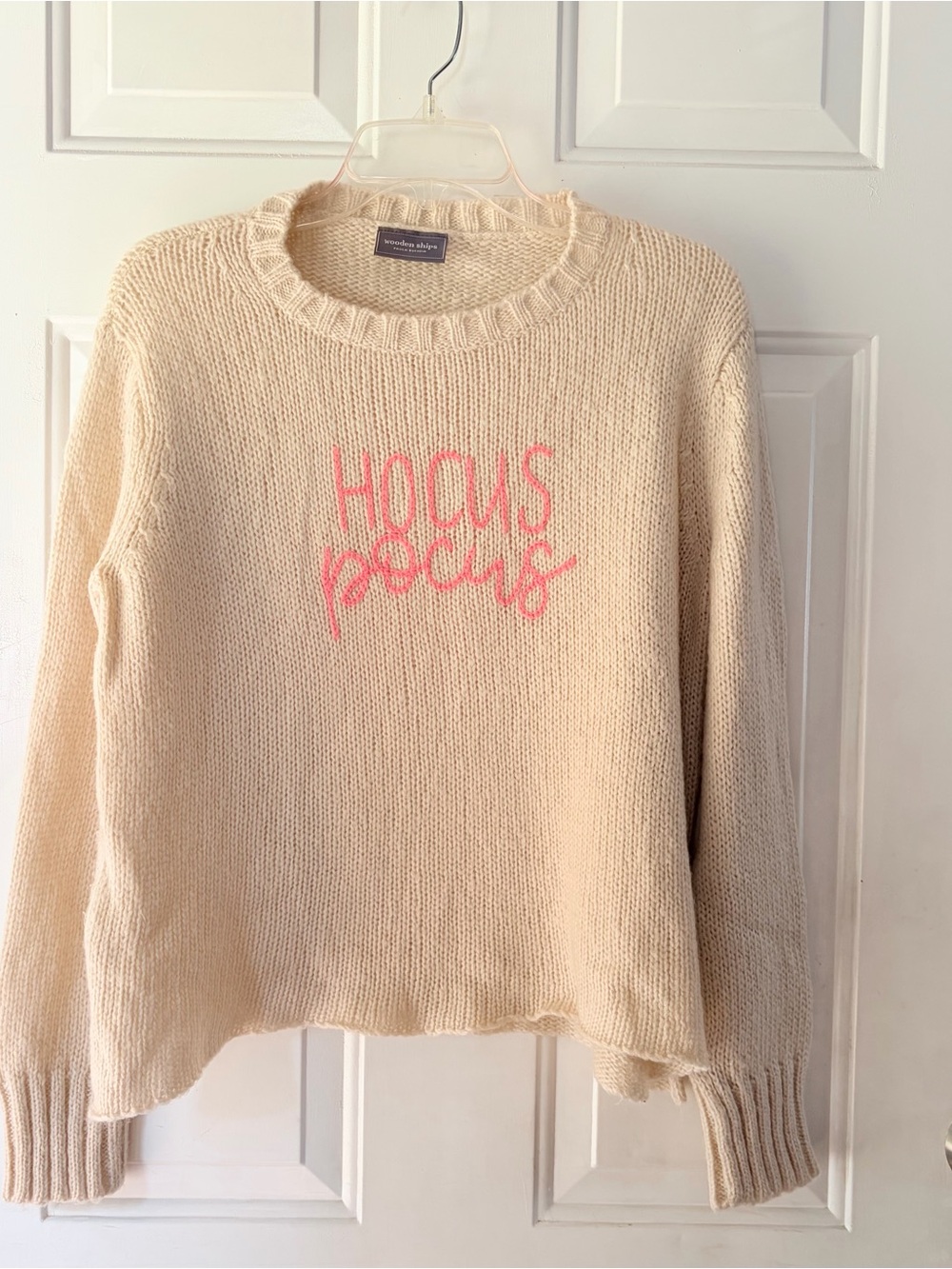 Wooden Ships Hocus Pocus Cream Mohair Wool Halloween Sweater XS/S